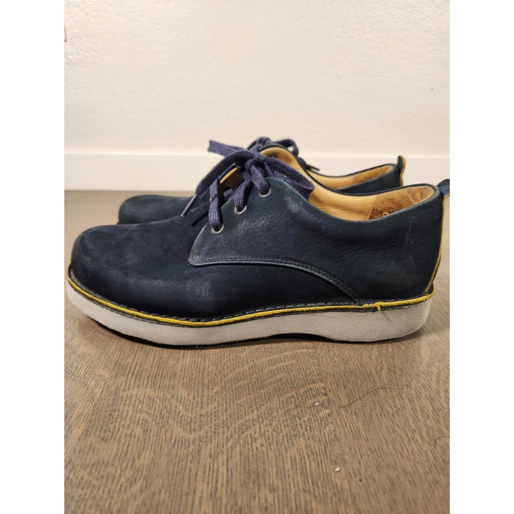 Samuel Hubbard Men's 9.5 M Hubbard Free Navy Nubuck Leather Walking Shoes